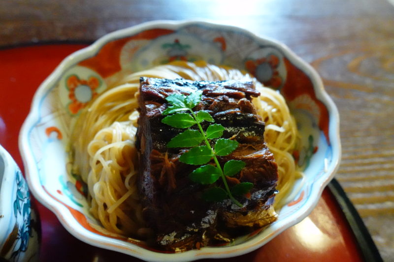 焼き鯖そうめん